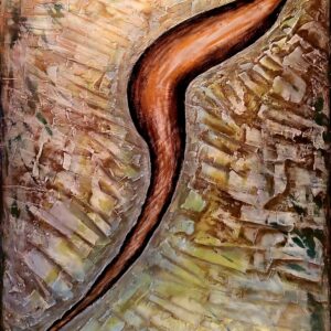 Long and brown painting