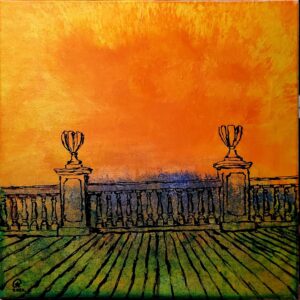 Morning at the rich painting