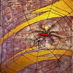 Spider's gold painting