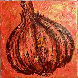 Garlic painting