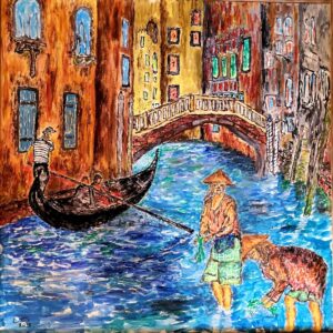 Chinese in Venezia painting