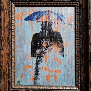 Transparent rain painting