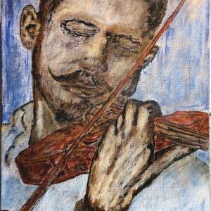 Violin painting