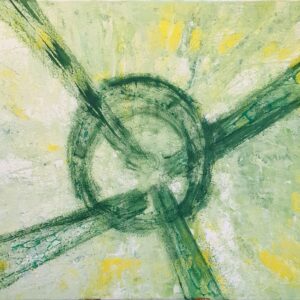 When the greens meet painting
