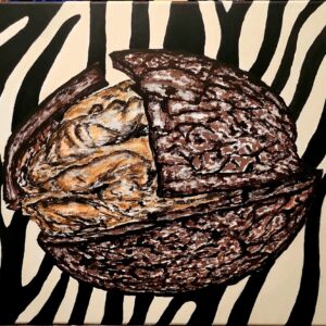Zebra-dio painting